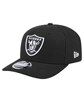 New Era Men's Black Las Vegas Raiders 9SEVENTY Stretch-Snap Hat