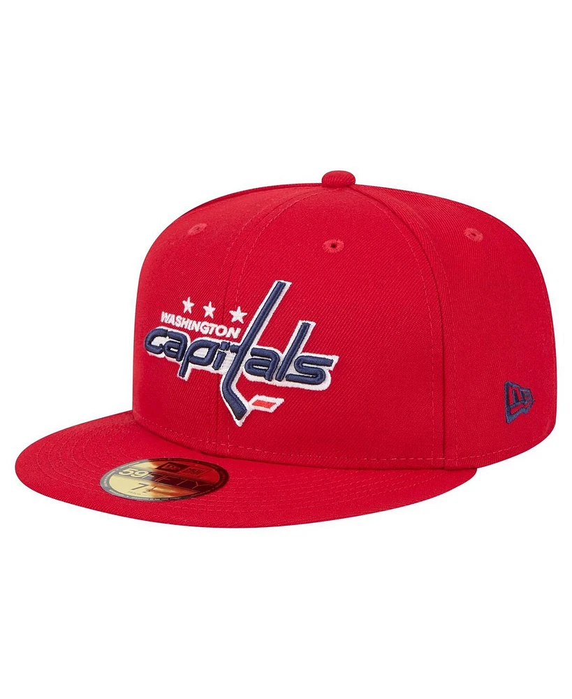 New Era Men's Red Washington Capitals Core 59FIFTY Fitted Hat