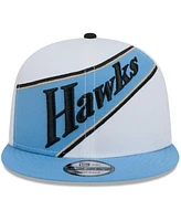 New Era Men's White/Light Blue Atlanta Hawks 2024/25 City Edition 9FIFTY Snapback Hat