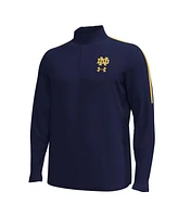 Under Armour Men's Navy Notre Dame Fighting Irish Playoff Performance Quarter-Zip Jacket