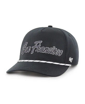 '47 Brand Men's Black San Francisco 49ers Overhand Speckle Hitch Adjustable Hat