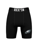 Rock 'Em Men's Philadelphia Eagles Primary Crew Socks Boxer Briefs Combo Pack