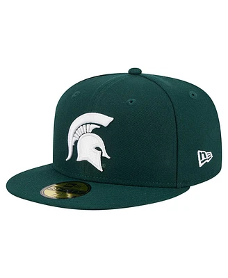 New Era Men's Green Michigan State Spartans 59FIFTY Fitted Hat