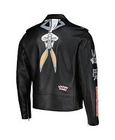 Freeze Max Men's Bugs Bunny Black Looney Tunes Biker Full-Zip Jacket