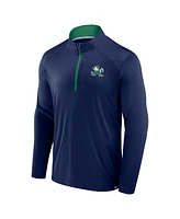 Fanatics Men's Navy Notre Dame Fighting Irish Fundamental Defender Quarter-Zip Jacket