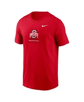 Nike Men's Scarlet Ohio State Buckeyes 2-Hit T-Shirt