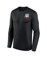 Nike Men's Georgia Bulldogs Alternate Logo Lockup Legend Performance Long Sleeve T-Shirt