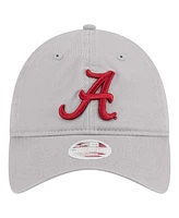 New Era Women's Gray Alabama Crimson Tide Logo 9TWENTY Adjustable Hat