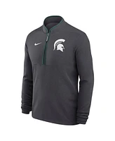 Nike Men's Anthracite Michigan State Spartans Victory Performance Half-Zip Top