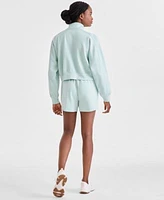 Ideology Womens Quarter Zip Sweatshirt Shorts Exclusively At Macys