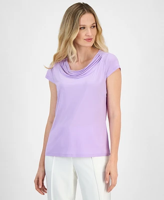 Kasper Women's Cowlneck Blouse