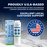 Mist UKF8001 Filter 4 Replacement for Maytag, Whirlpool Filter 4 Everydrop EDR4RXD1, 4396395, Kenmore 46-9005