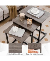 Gouun 3 Pieces Multifunctional End Table Set