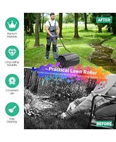Mecale Lawn Roller with U-Shaped Handle for Garden Backyard