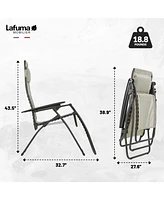 Lafuma R-Clip Batyline Iso Relaxation 0 Gravity Outdoor Lounge Recliner, Seigle