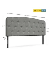 Gouun Faux Linen Headboard with Adjustable Heights