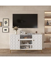 Boyel Living Stylish Multifunctional Tv Stand with Ample Storage and Elegant Design