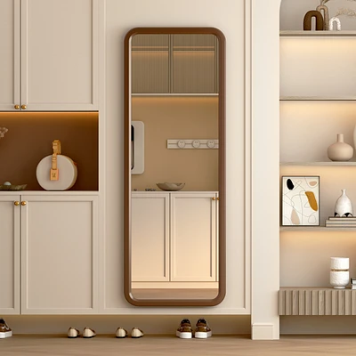 Vlsrka Full-length mirror with wooden frame for floor standing or wall mounting