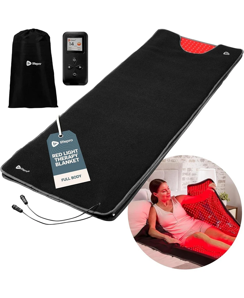 Lifepro Infrared Red Light Therapy Body Wrap - Pain Relief & Recovery Mat with 3 Modes, 660nm & 850nm Red Light Therapy