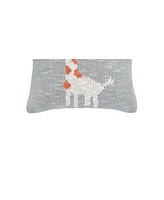 C&F Home 10" x 10" Giraffe Knitted Small Petite Throw Pillow