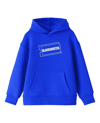 Blockbuster White Logo Youth Royal Blue Hoodie