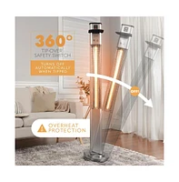 SereneLife 900W Electric Patio Heater with Remote Control