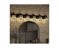 gaomon Modern Crystal Bathroom Vanity Lights Black Bathroom Light Fixtures Crystal Vanity Shower Lights Over Mirror