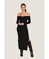 Crescent Women's Ember Off Shoulder Sweater Dress