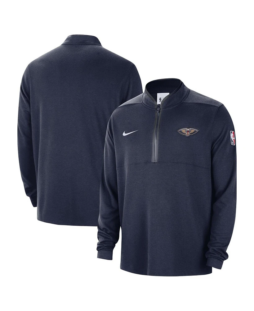 Nike Men's Navy New Orleans Pelicans 2024/25 Courtside Performance Half-Zip Top