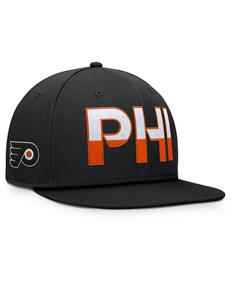 Fanatics Men's Black Philadelphia Flyers Authentic Pro Rink Snapback Hat