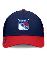 Fanatics Men's Navy/Red New York Rangers Authentic Pro Rink Flex Hat