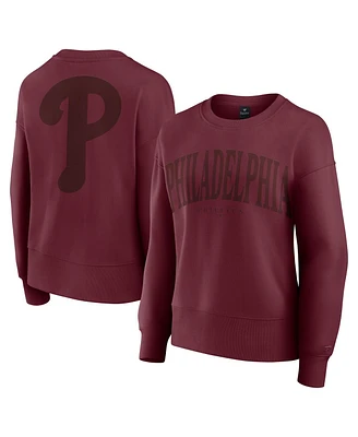 Fanatics Women's Burgundy Philadelphia Phillies Elements Flow Pullover Sweatshirt