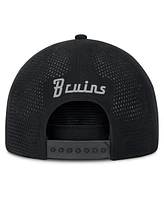 Fanatics Men's Black Boston Bruins Front Office Performance A-Frame Adjustable Hat