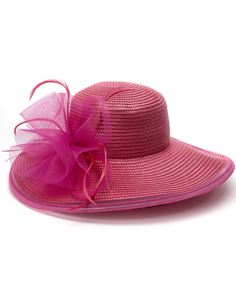 August Hats Sheer Edge Wide Brim Dressy Hat