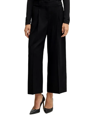 Boss by Hugo Women's Regular-Fit High-Waisted Trousers