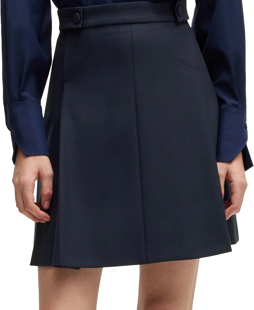 Boss by Hugo Women's Pleat-Front Skirt