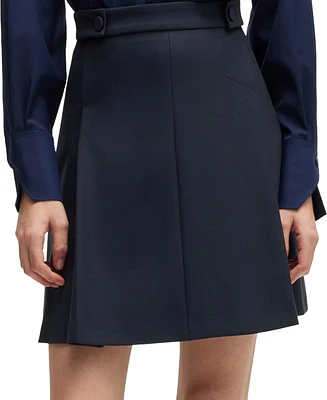 Boss by Hugo Women's Pleat-Front Skirt
