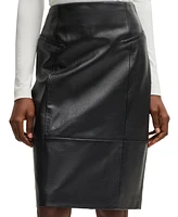 Boss by Hugo Women's Lustrous Leather Pencil Skirt