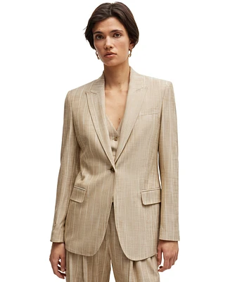 Boss by Hugo Boss Women's Regular-Fit Pinstripe Blazer