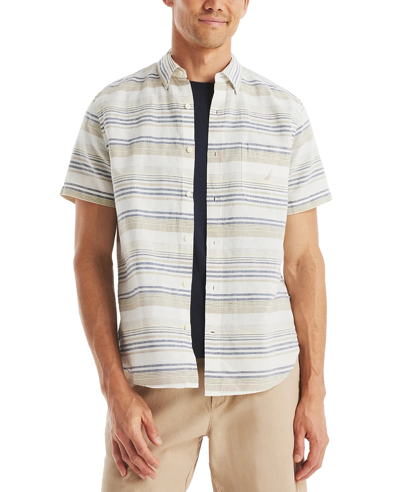 Nautica Men's Stripe Short-Sleeve Shirt
