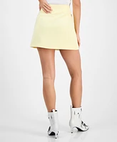 Bar Iii Women's Envelope-Front Mini Wrap Skirt, Exclusively at Macy's