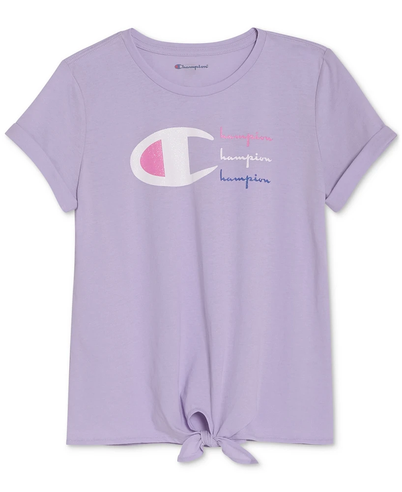 Champion Big Girls Tie Front T-Shirt