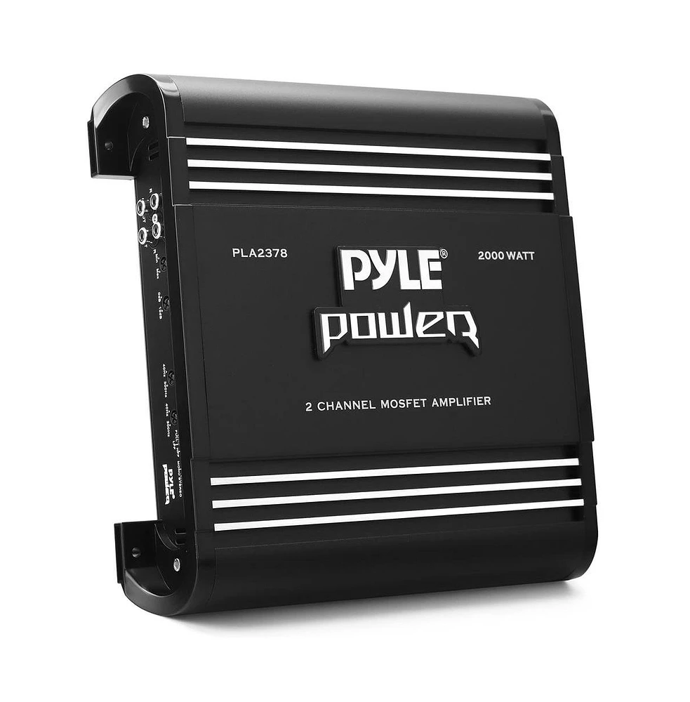 Pyle 2-Channel Bridgeable Mosfet Car Amplifier, 2000 Watts