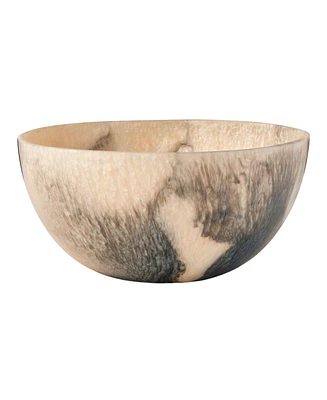 Godinger Lucente Resin Matte Limestone Salad Bowl