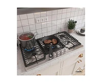 Casainc 36inch Natural Gas 5 Burner Cooktop
