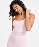 Bar Iii Women's Sleeveless Side-Slit Midi Sweater Dress, Exclusively at Macy's