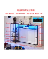 Vlsrka Vanity Makeup Desk with Mirror and Lights