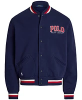 Polo Ralph Lauren Men's Letterman-Logo Fleece Baseball Jacket