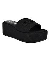 Guess Women's Bintai Platform Single Band Slip On Sandal