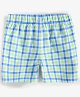 First Impressions Baby Boys Outdoor Check Twill Shorts, Exclusively at Macy's